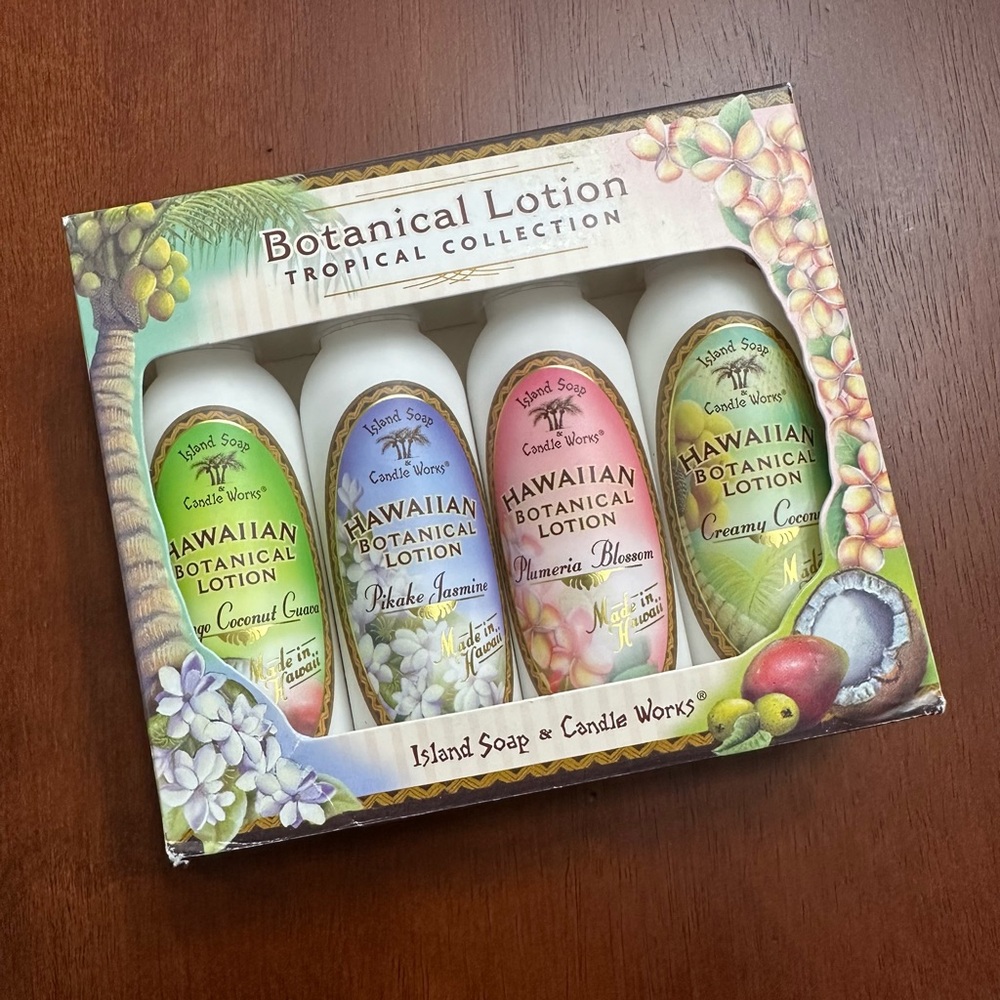 Island Soap & Candle Works Botanical Lotion Set